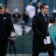Chip Kelly and Howie Roseman, probably disagreeing about something. (AP Photo/Michael Perez)